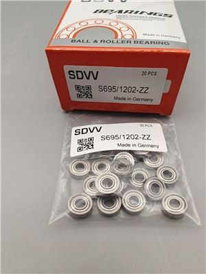 S695/1202-zz Stainless Deep Groove Ball Bearing